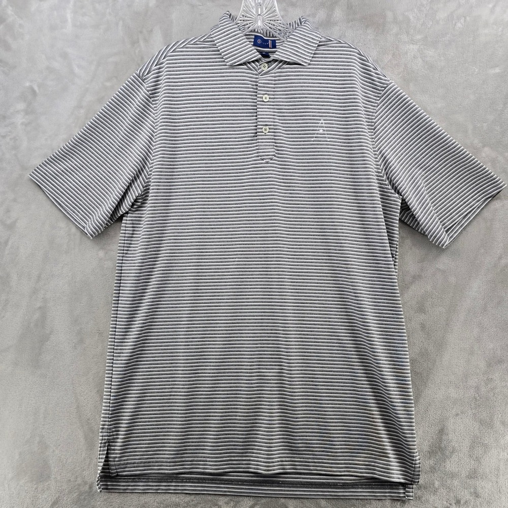 Stitch Golf Austin country club Polo Shirt Mens Medium/Large Gray Performance